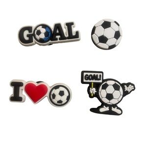 Soccer Jibbitz Charm Set of 4 Crocs Charms